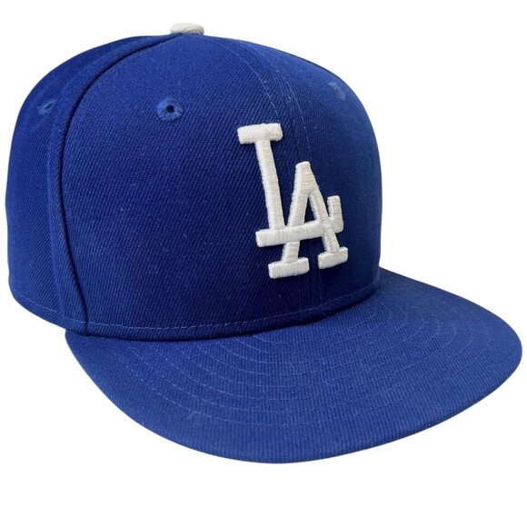 Youth Los Angeles Dodgers New Era Blue On Field 59FIFTY Fitted Hat Unisex MLB - Picture 1 of 14